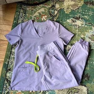 Figs Petite Scrubs Set Lavender Dew Casma Zamora